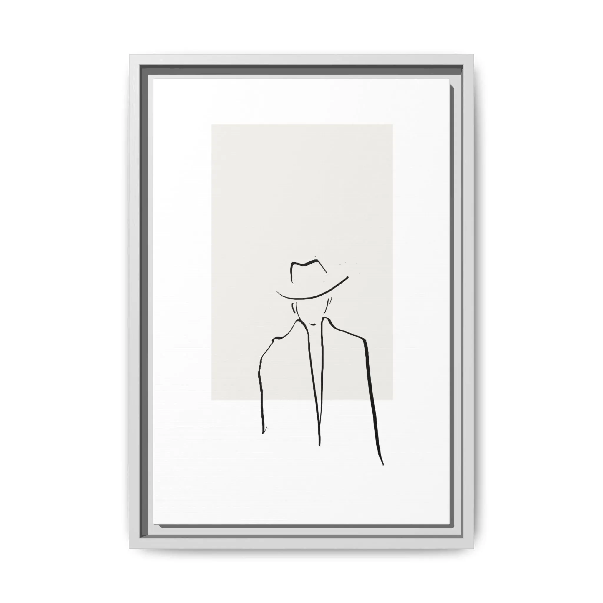 "N4" Sketch Framed Canvas Art – Decor for Modern Spaces