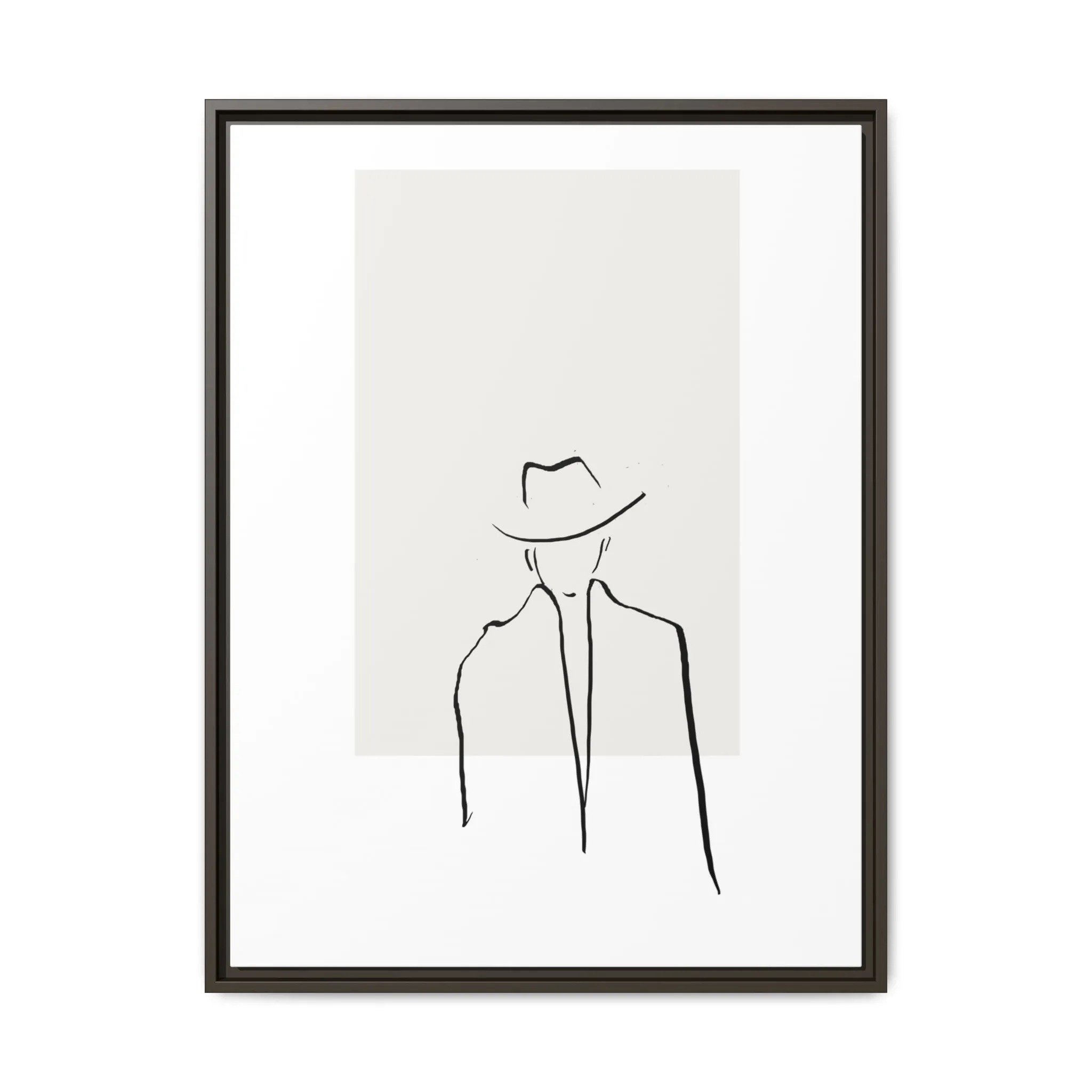 "N4" Sketch Framed Canvas Art – Decor for Modern Spaces