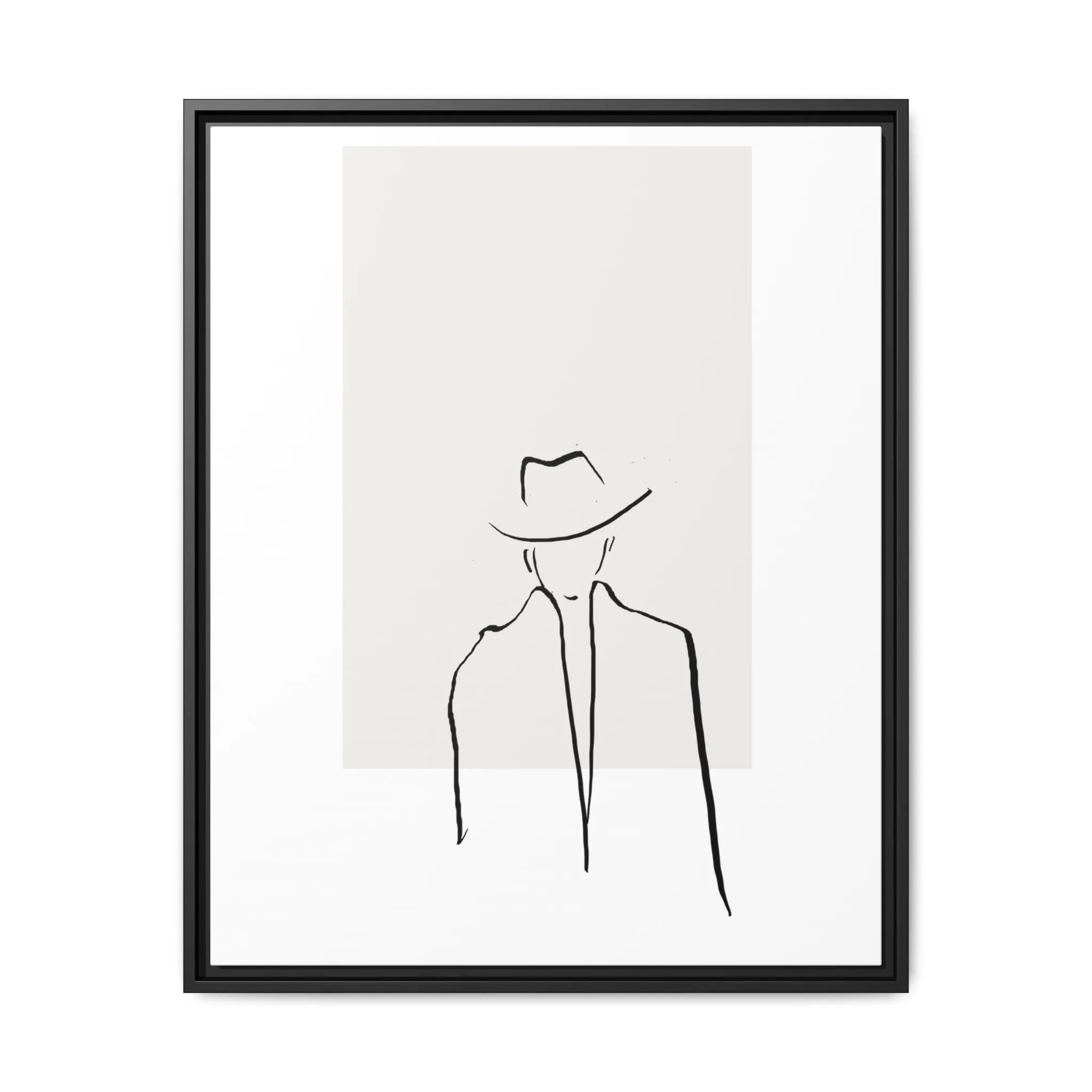 "N4" Sketch Framed Canvas Art – Decor for Modern Spaces