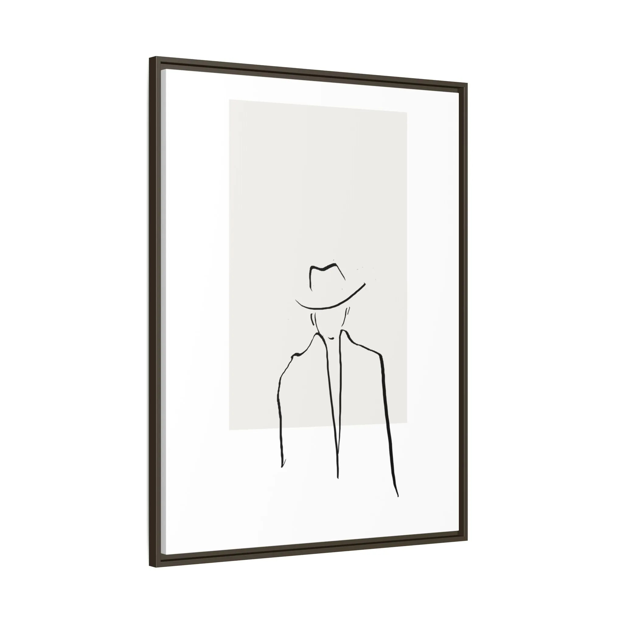 "N4" Sketch Framed Canvas Art – Decor for Modern Spaces