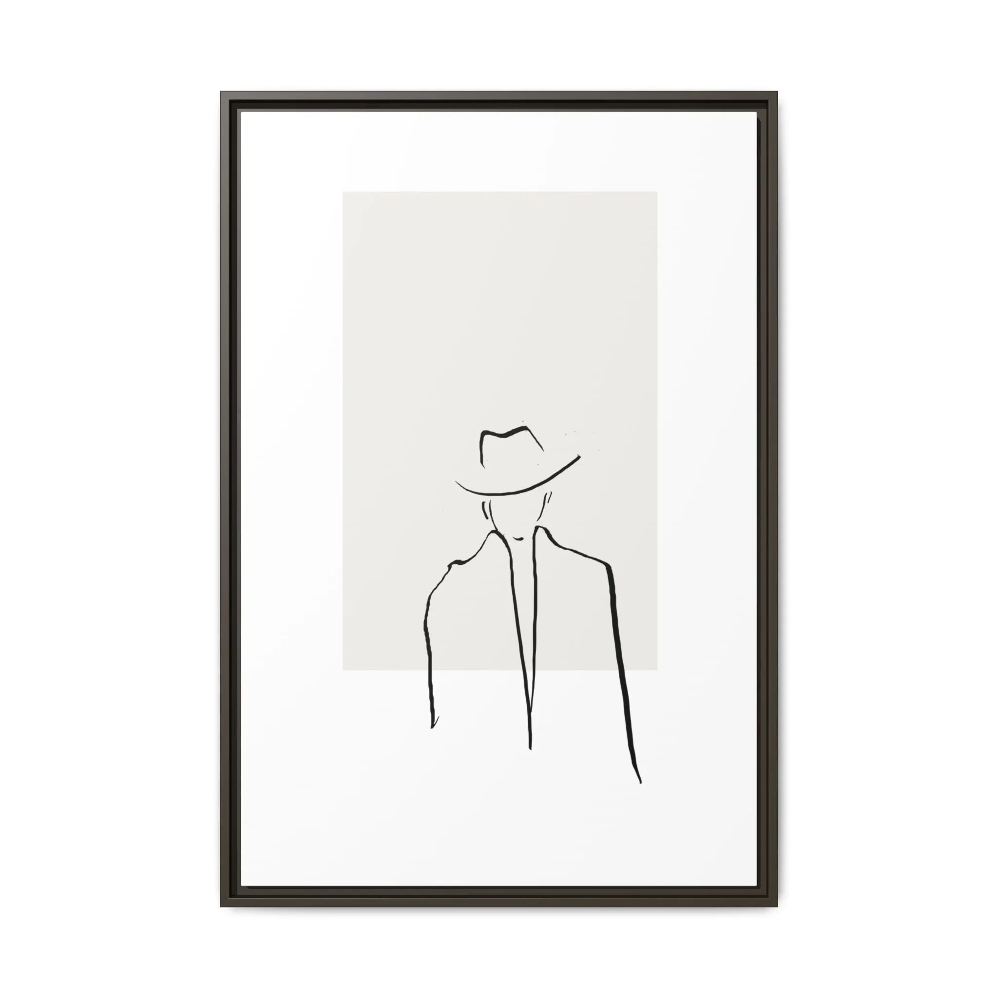 "N4" Sketch Framed Canvas Art – Decor for Modern Spaces