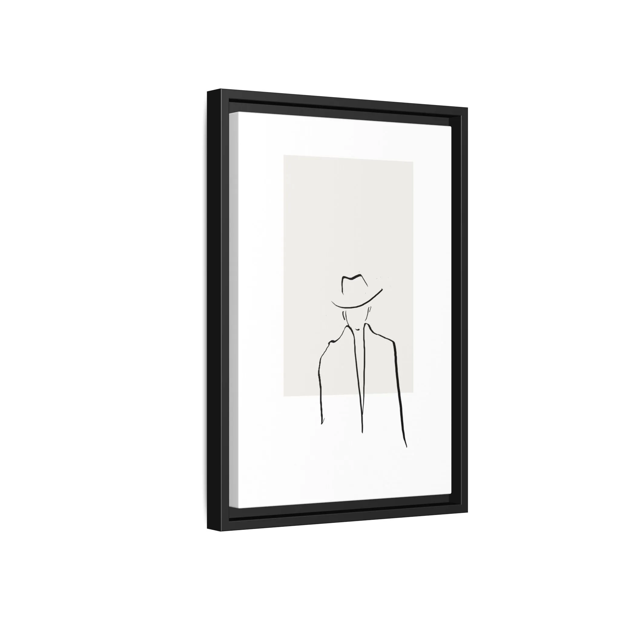 "N4" Sketch Framed Canvas Art – Decor for Modern Spaces