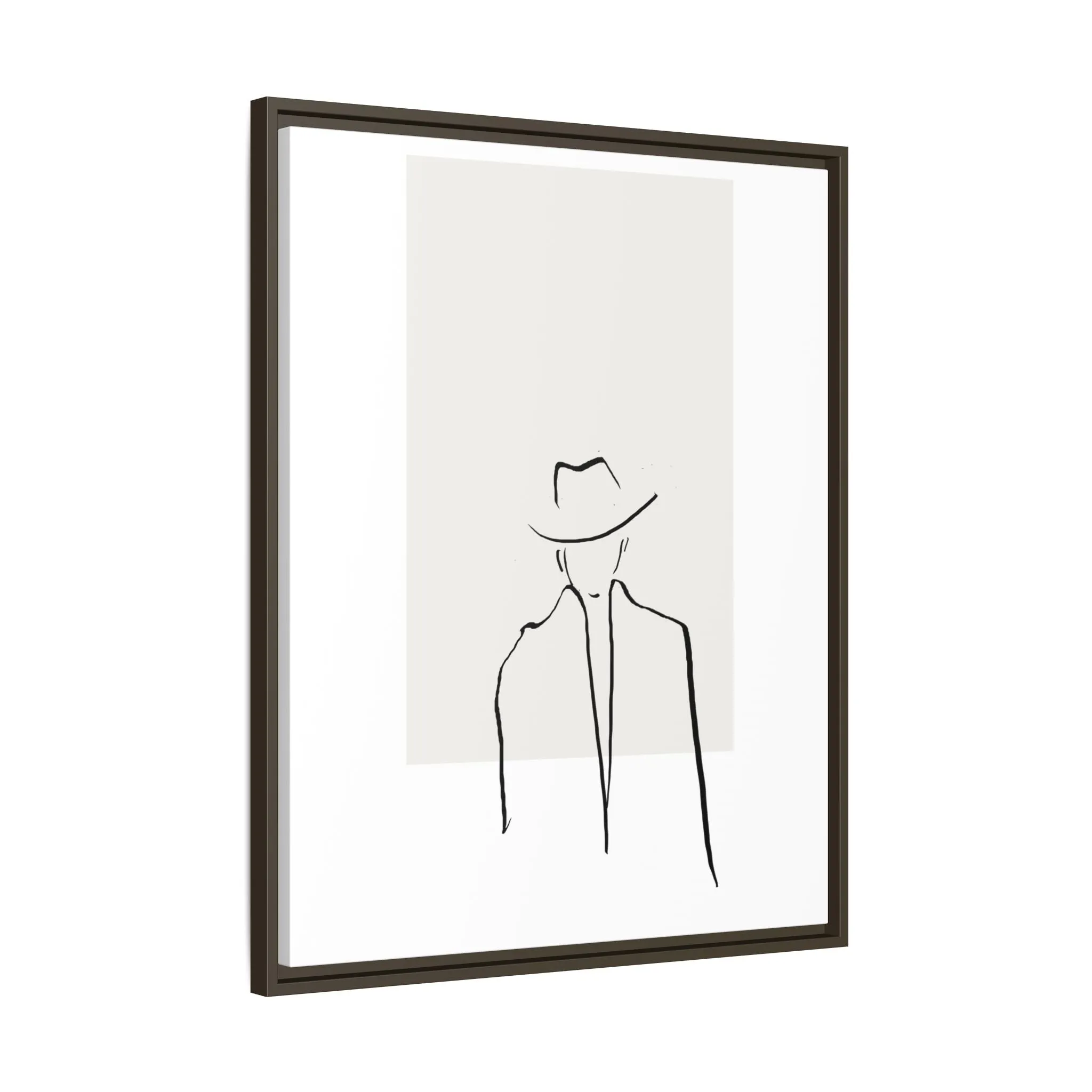 "N4" Sketch Framed Canvas Art – Decor for Modern Spaces