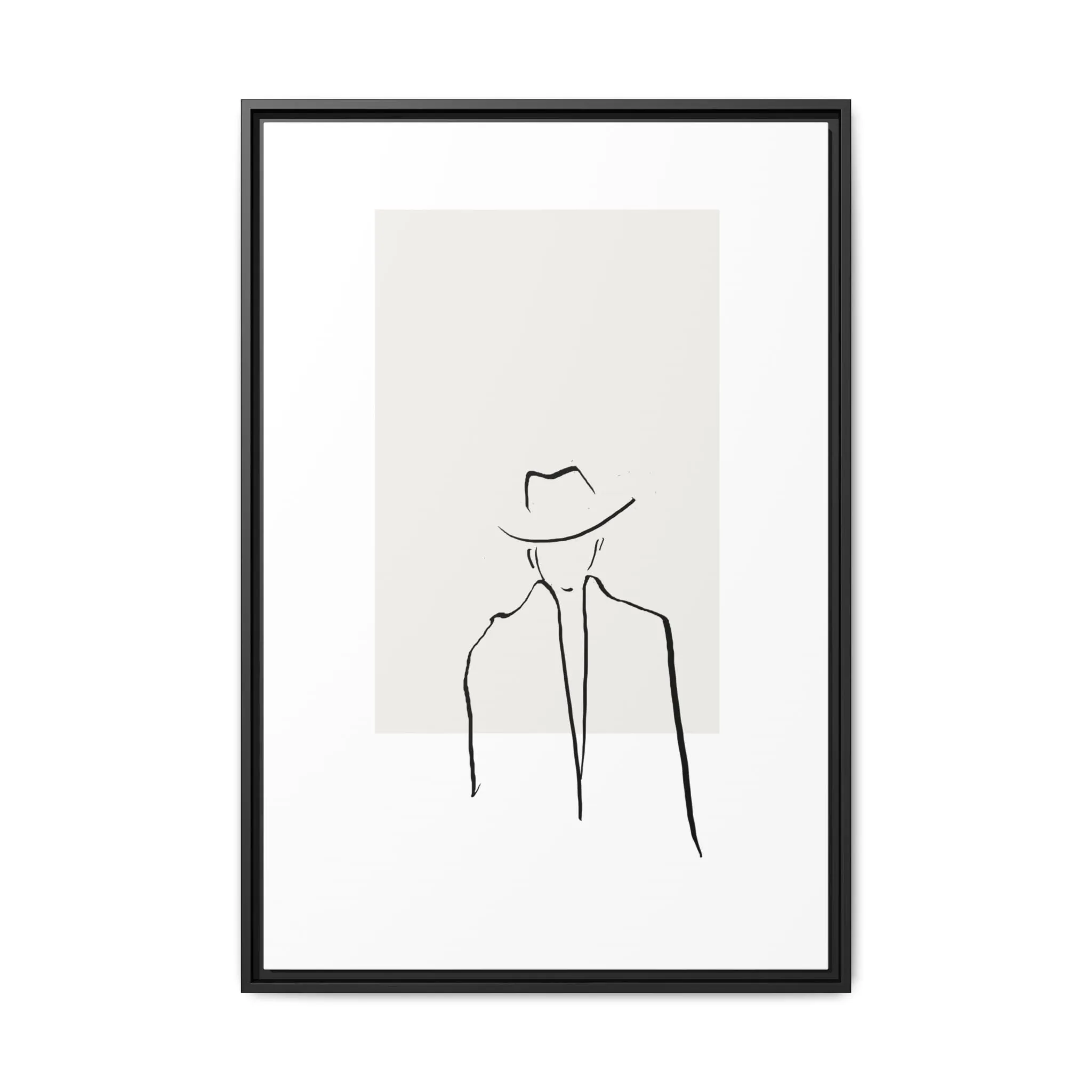 "N4" Sketch Framed Canvas Art – Decor for Modern Spaces
