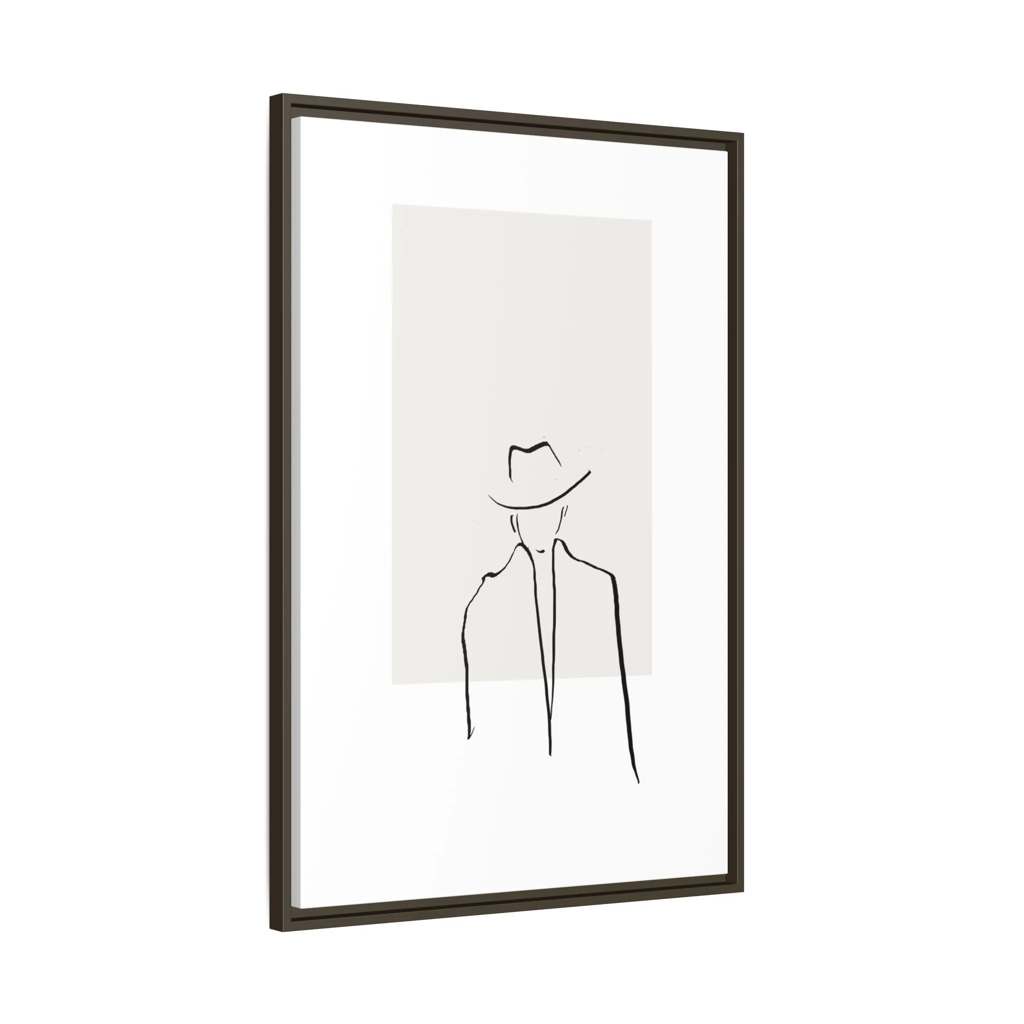 "N4" Sketch Framed Canvas Art – Decor for Modern Spaces
