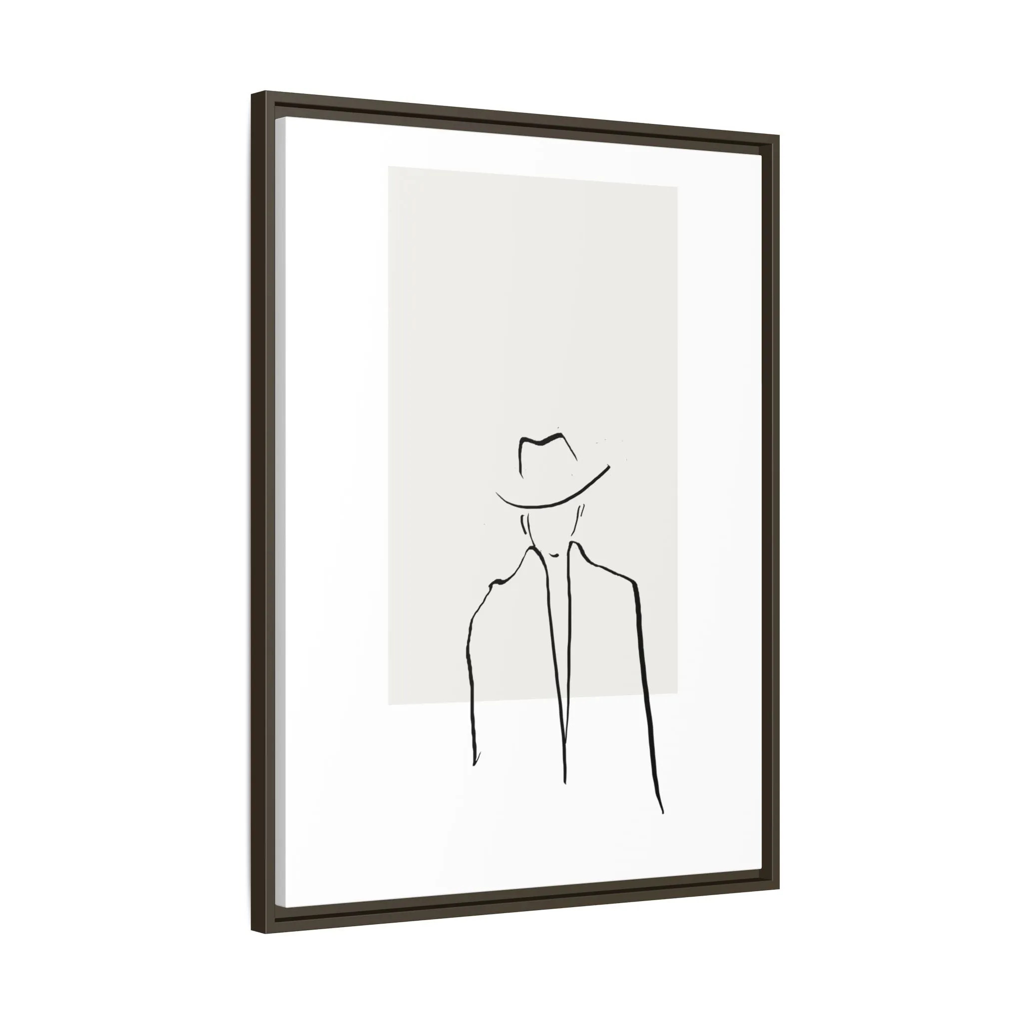 "N4" Sketch Framed Canvas Art – Decor for Modern Spaces