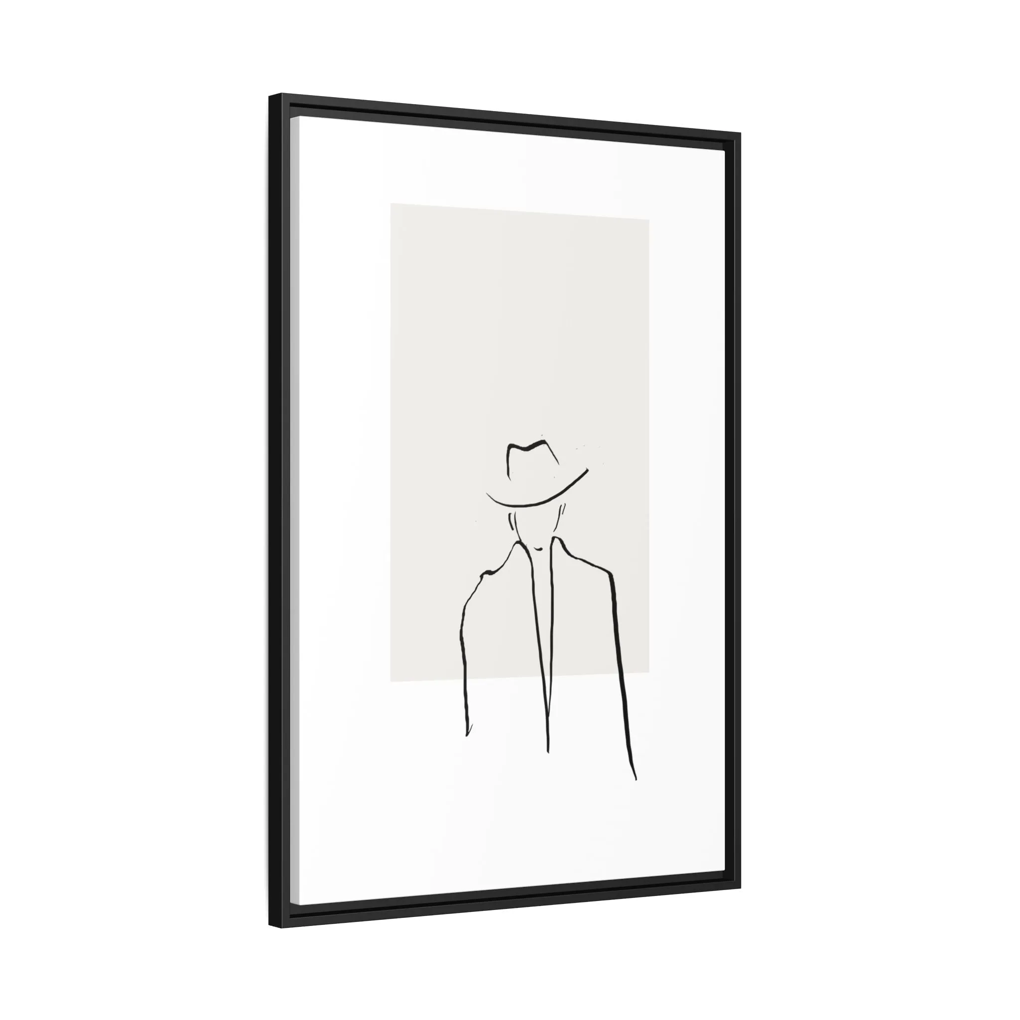 "N4" Sketch Framed Canvas Art – Decor for Modern Spaces