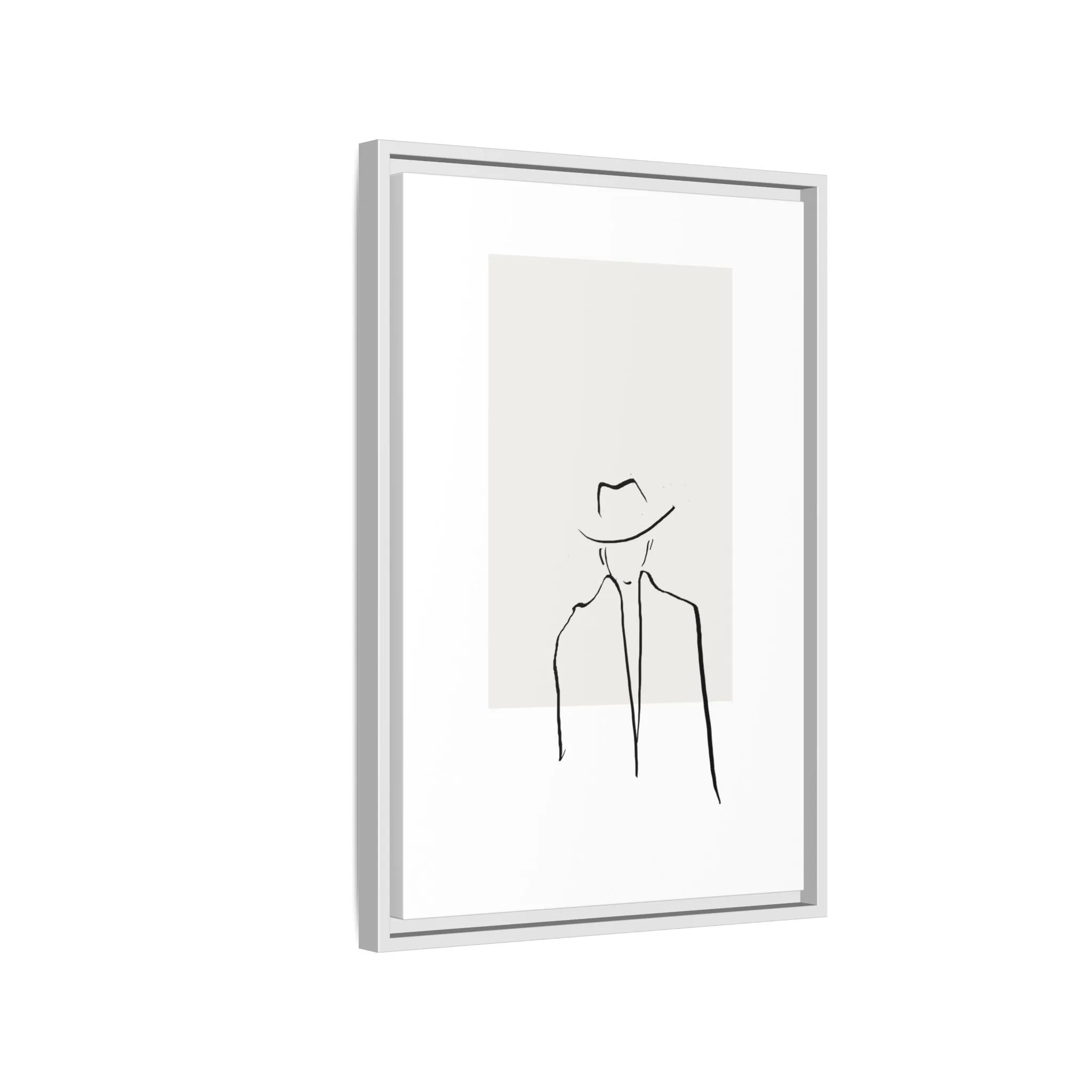 "N4" Sketch Framed Canvas Art – Decor for Modern Spaces