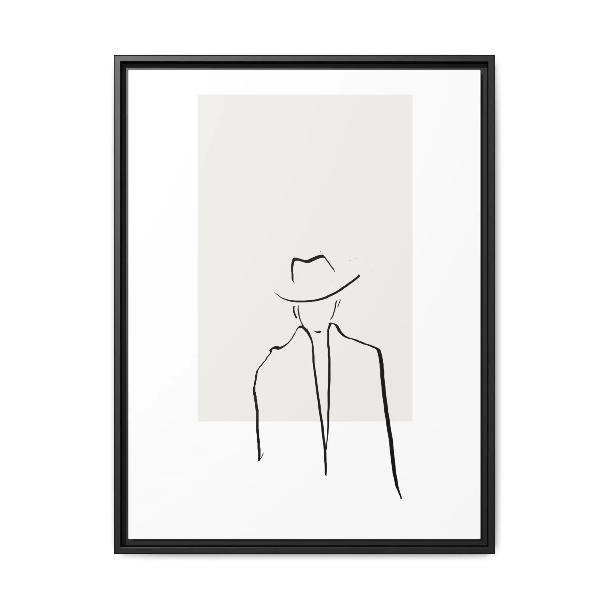 "N4" Sketch Framed Canvas Art – Decor for Modern Spaces