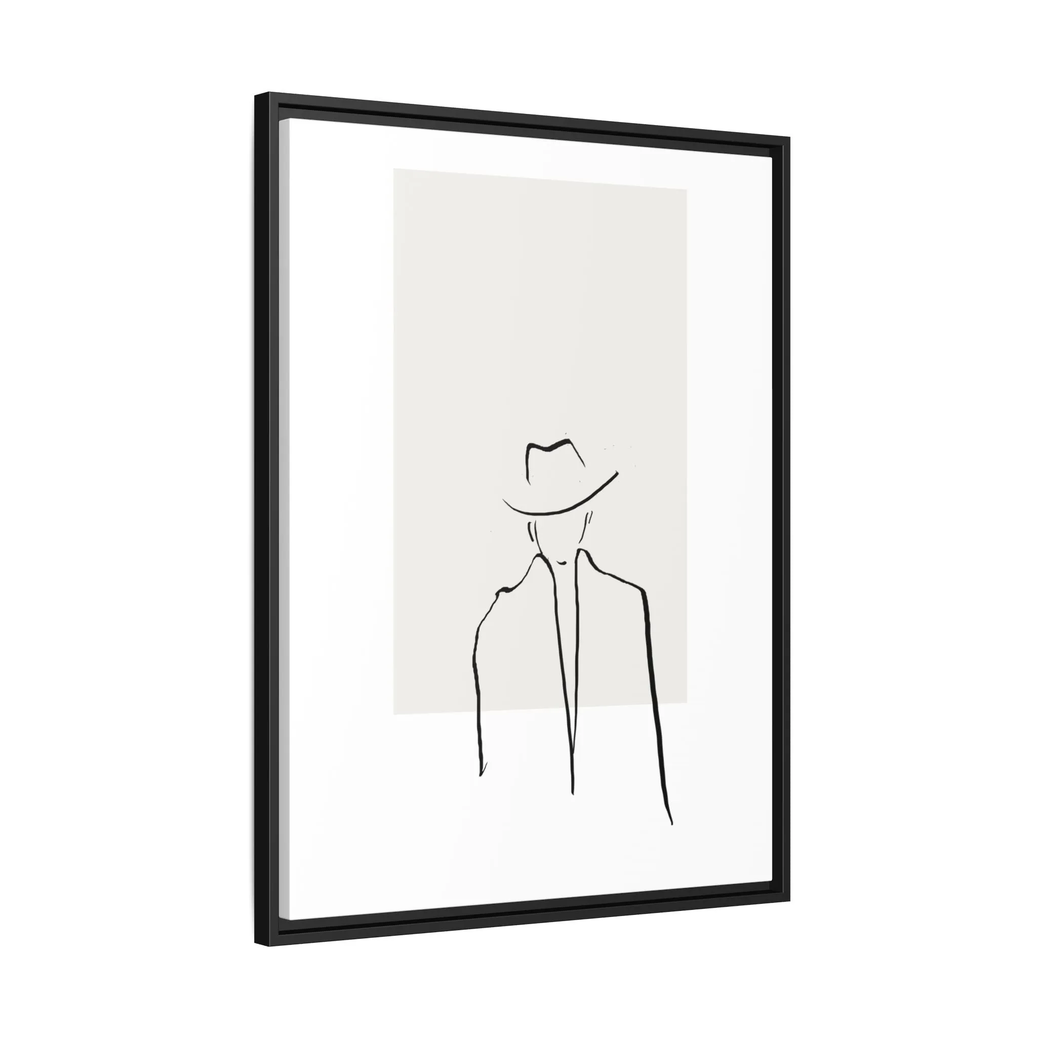 "N4" Sketch Framed Canvas Art – Decor for Modern Spaces