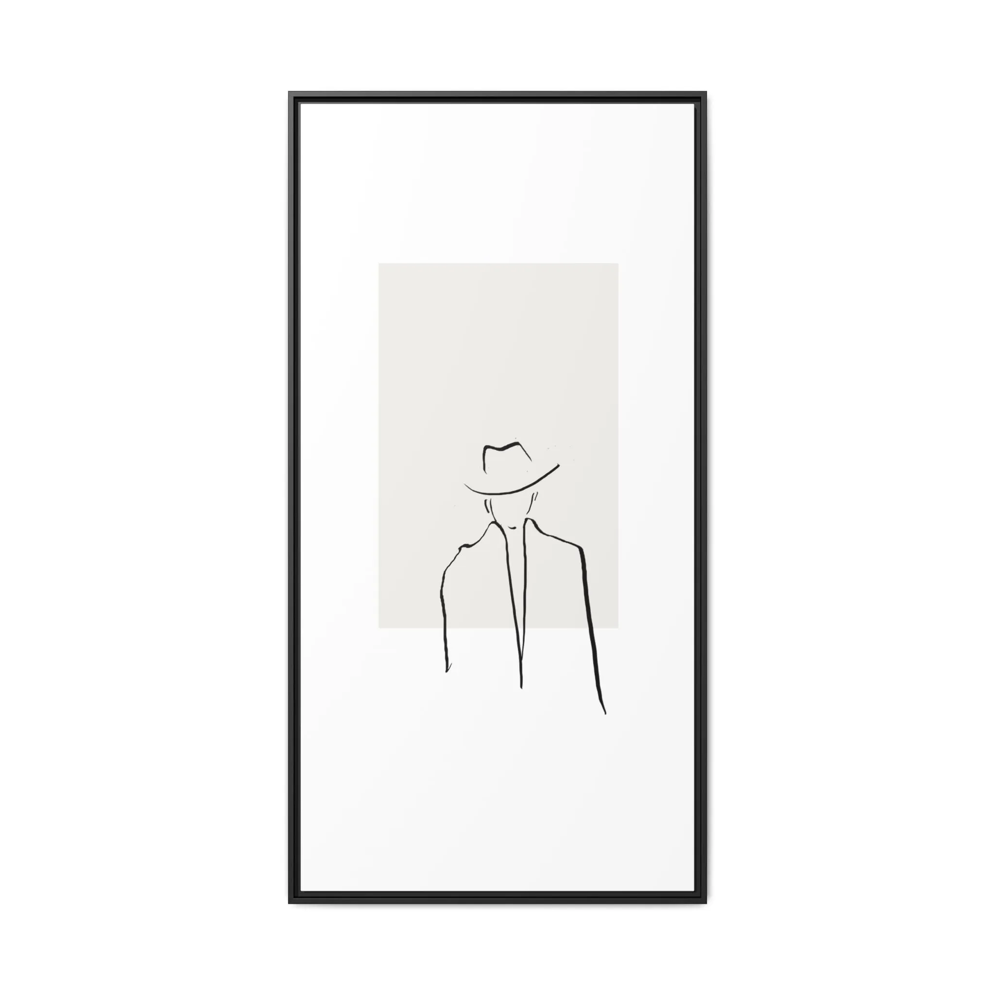 "N4" Sketch Framed Canvas Art – Decor for Modern Spaces