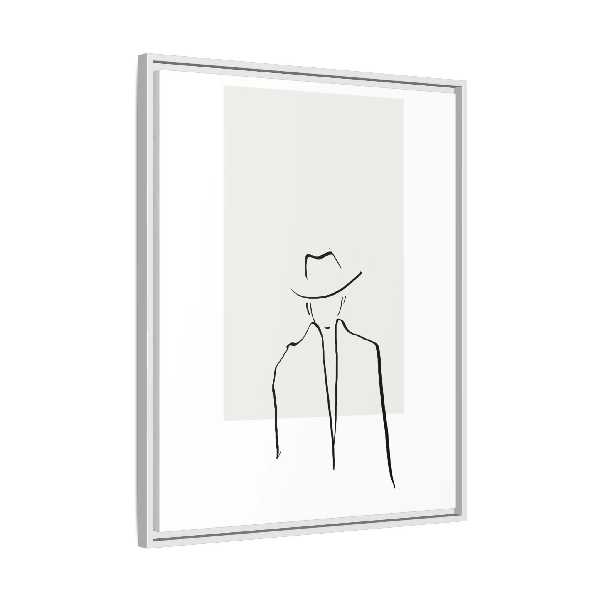 "N4" Sketch Framed Canvas Art – Decor for Modern Spaces