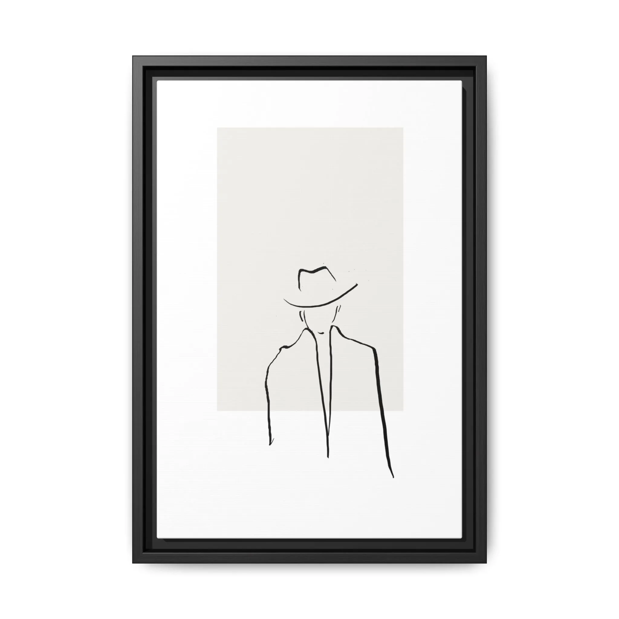 "N4" Sketch Framed Canvas Art – Decor for Modern Spaces