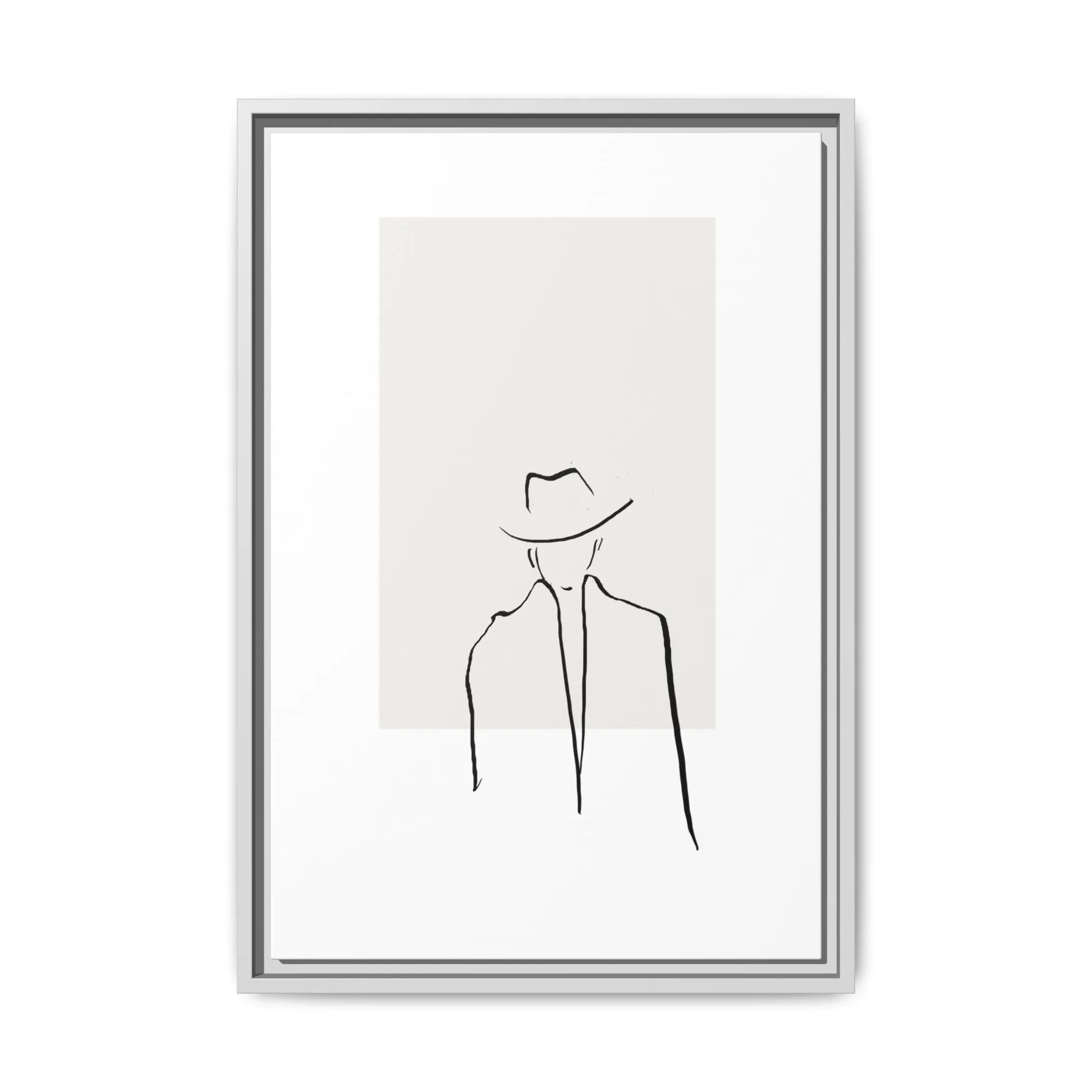 "N4" Sketch Framed Canvas Art – Decor for Modern Spaces