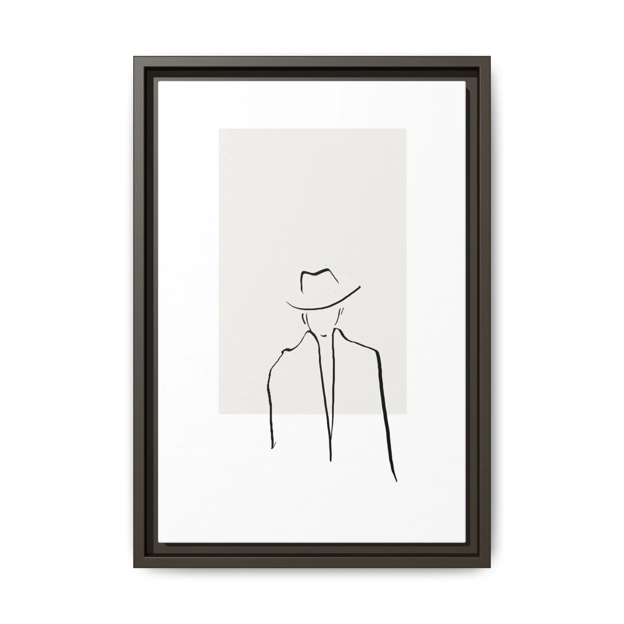 "N4" Sketch Framed Canvas Art – Decor for Modern Spaces