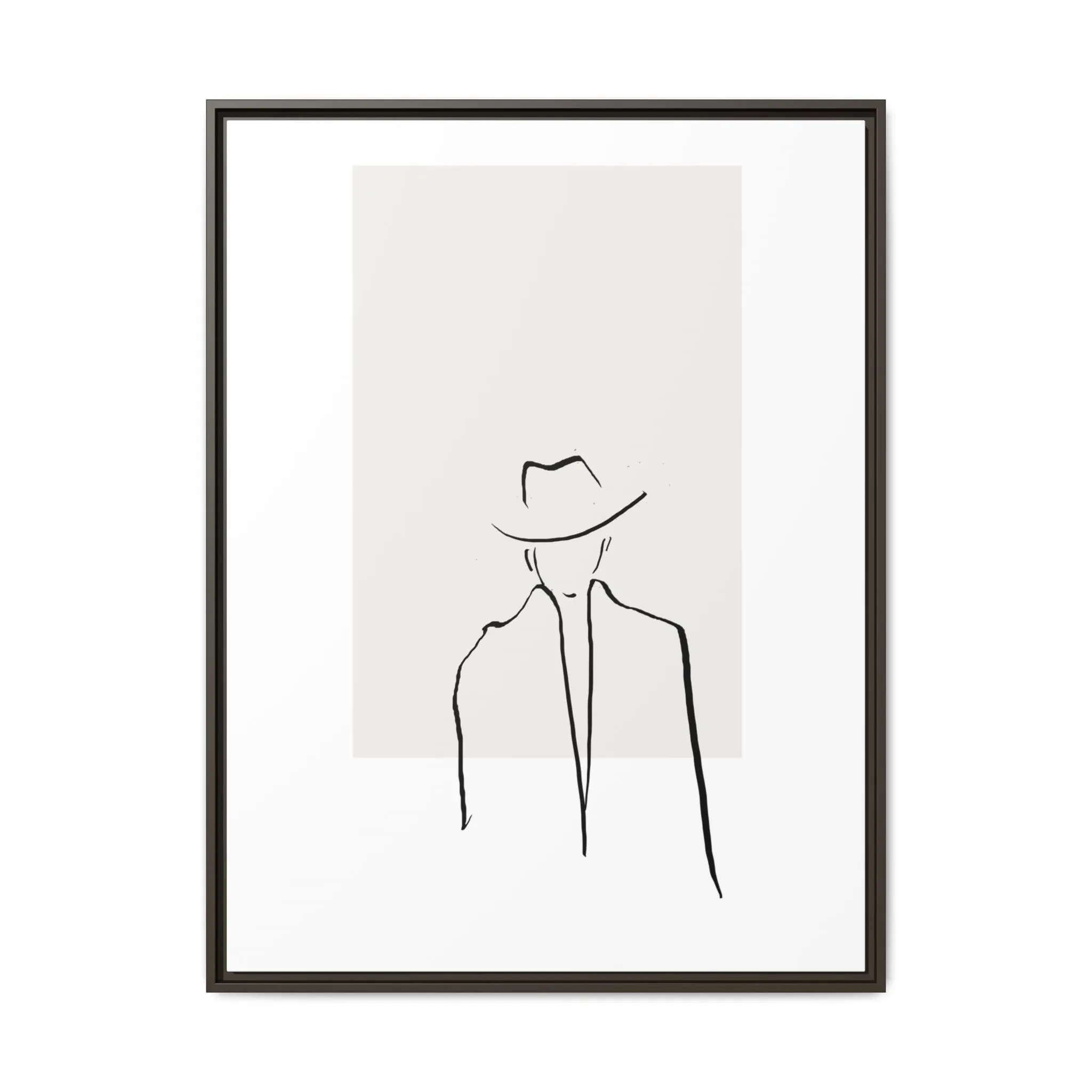 "N4" Sketch Framed Canvas Art – Decor for Modern Spaces