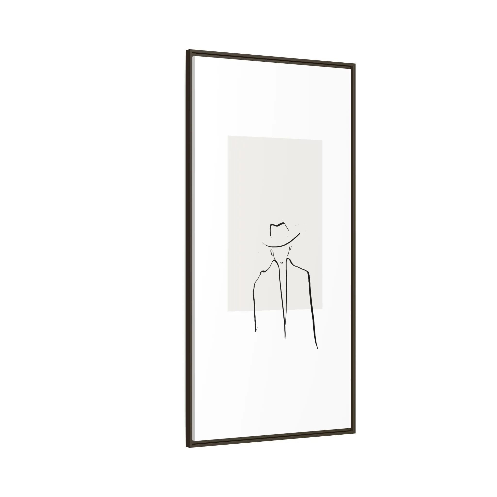 "N4" Sketch Framed Canvas Art – Decor for Modern Spaces