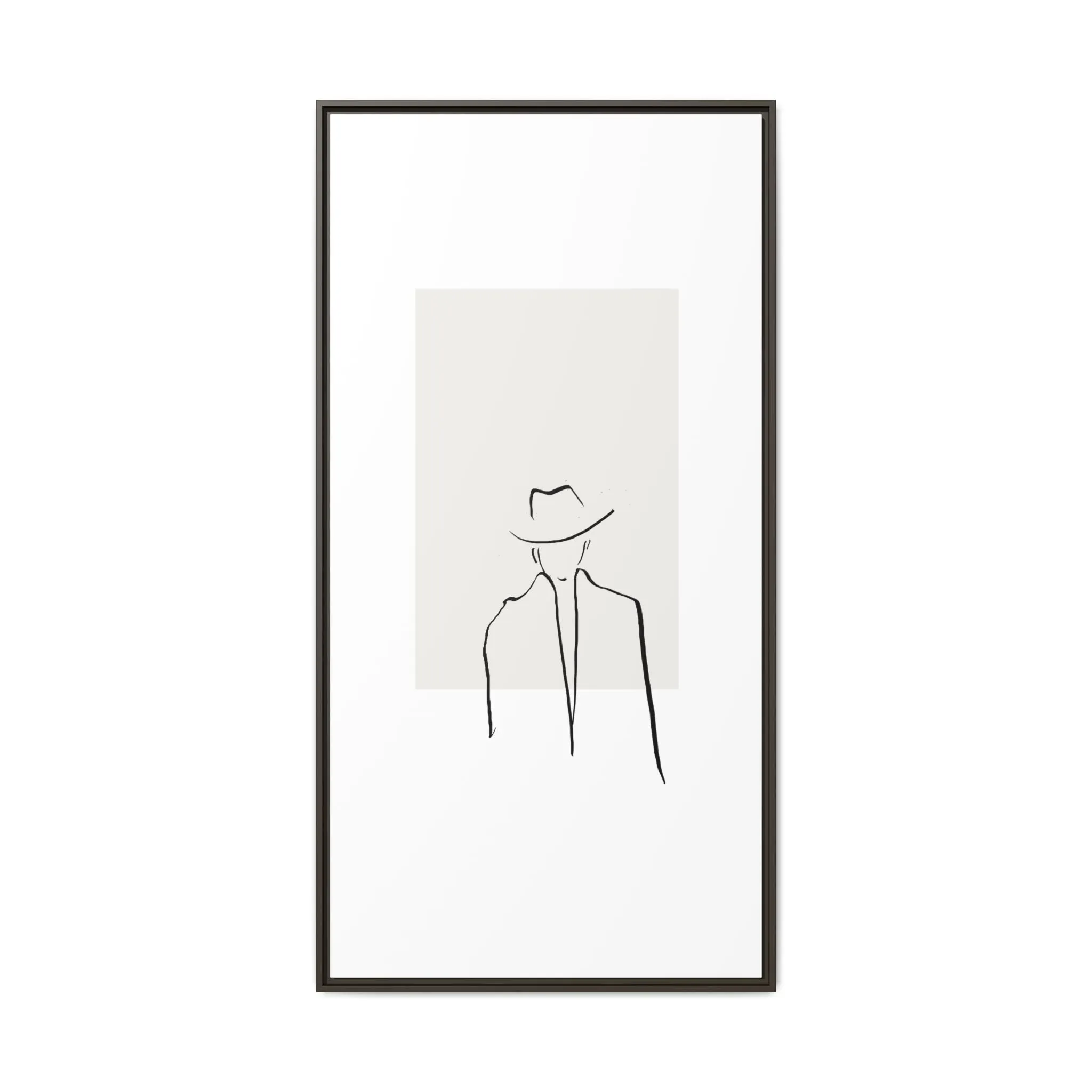 "N4" Sketch Framed Canvas Art – Decor for Modern Spaces
