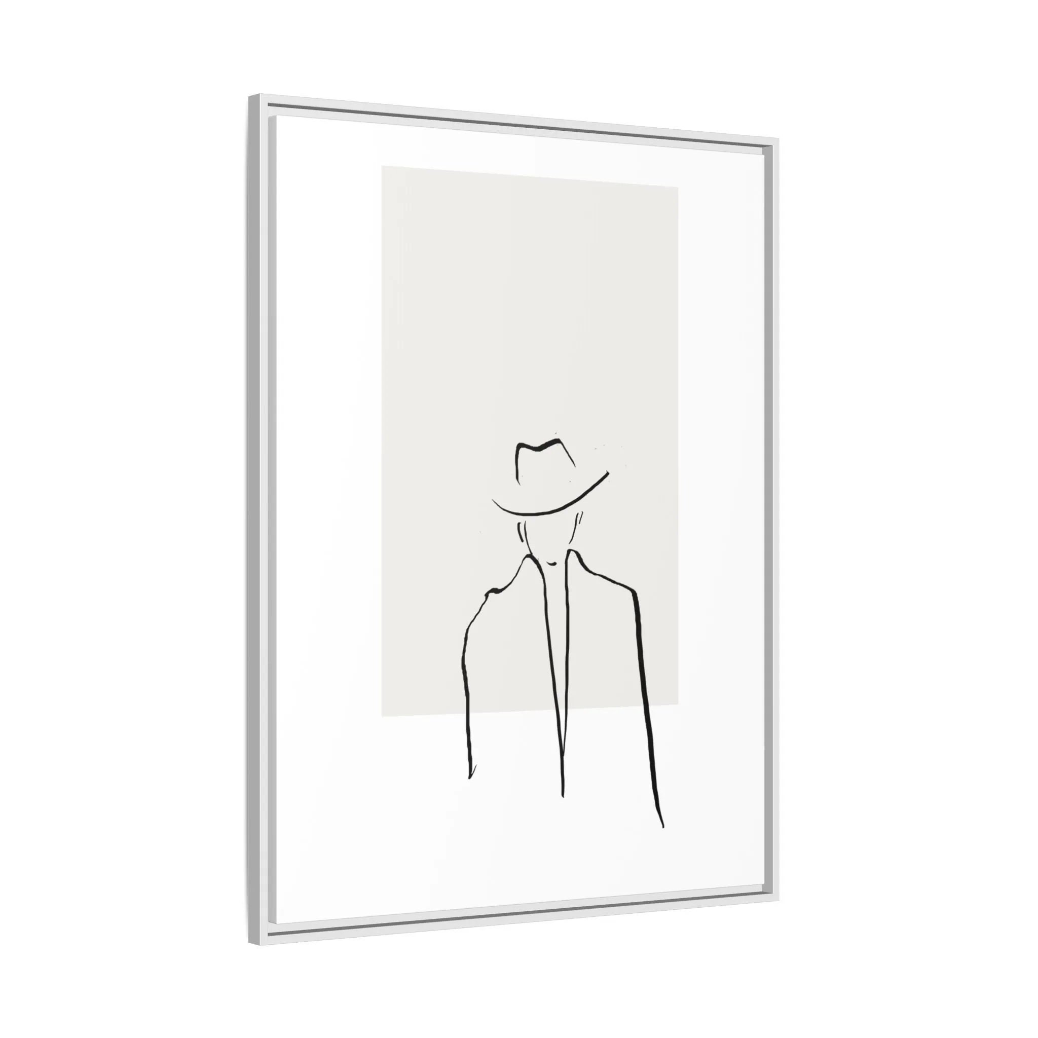 "N4" Sketch Framed Canvas Art – Decor for Modern Spaces