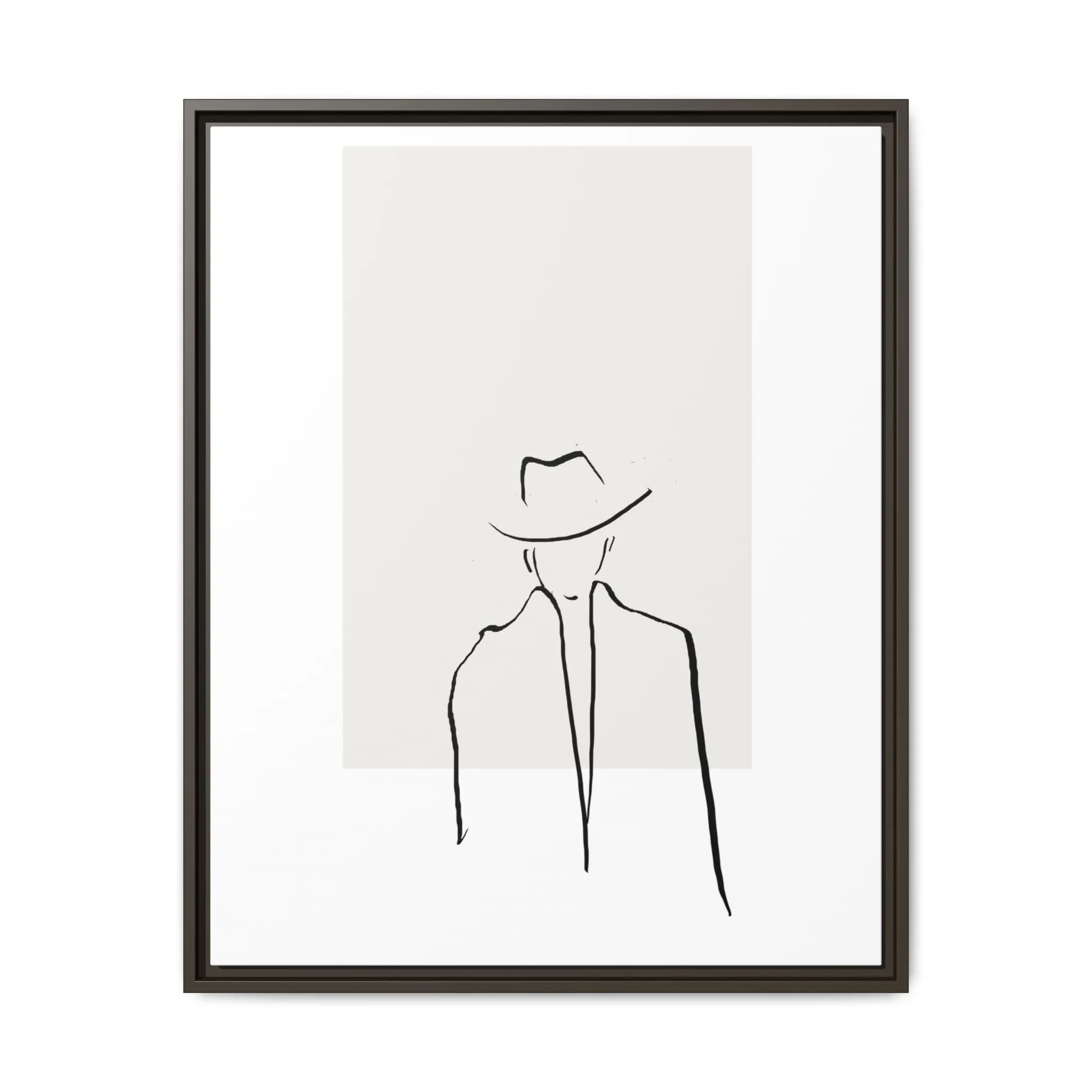 "N4" Sketch Framed Canvas Art – Decor for Modern Spaces