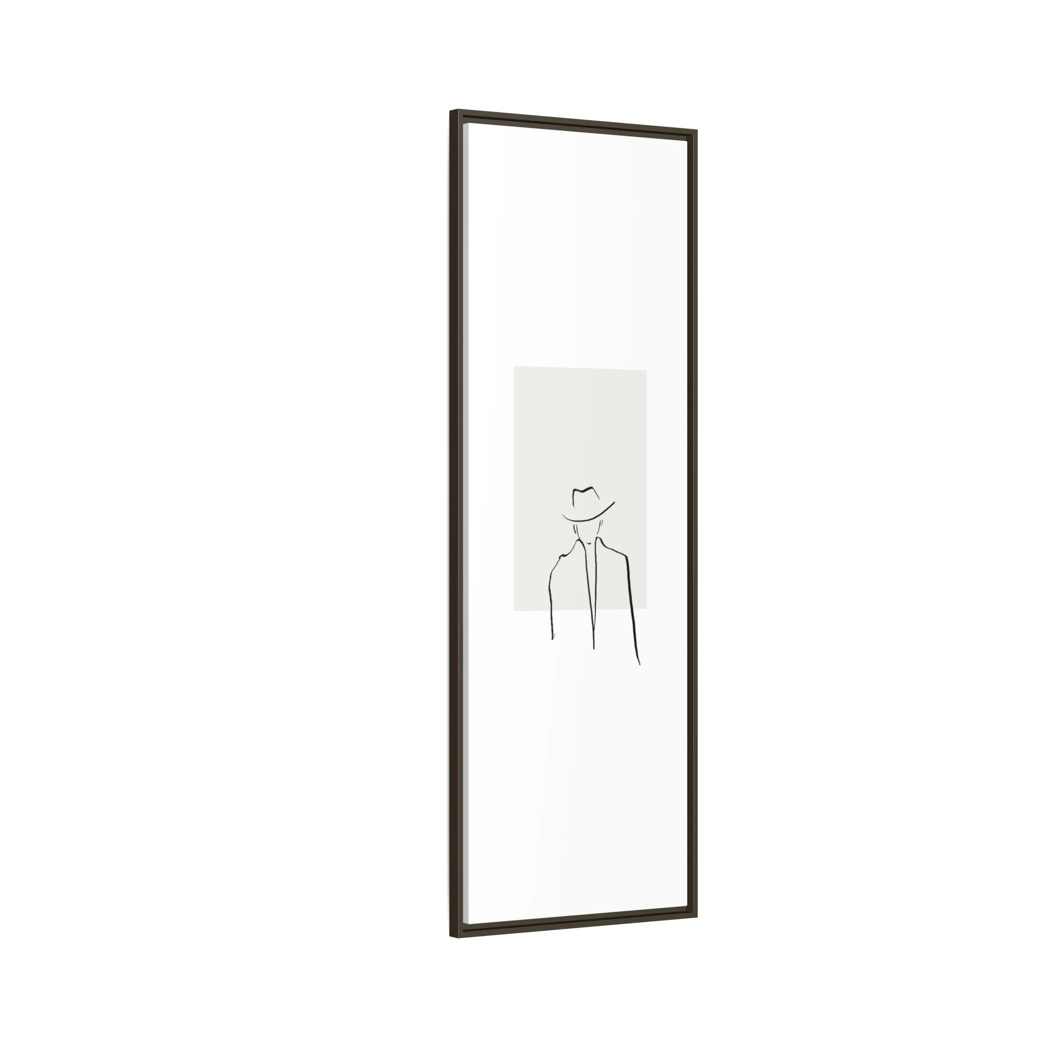 "N4" Sketch Framed Canvas Art – Decor for Modern Spaces