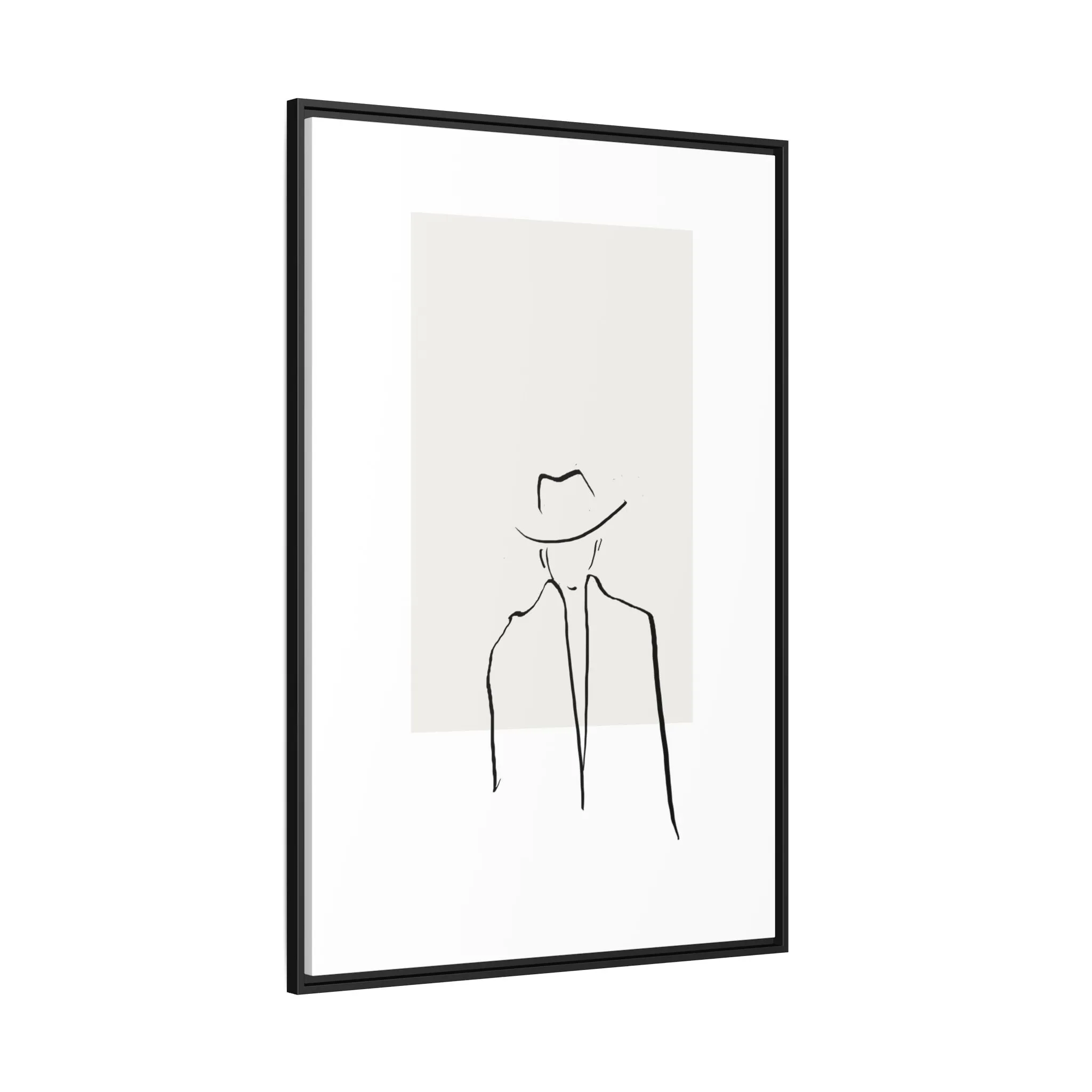"N4" Sketch Framed Canvas Art – Decor for Modern Spaces