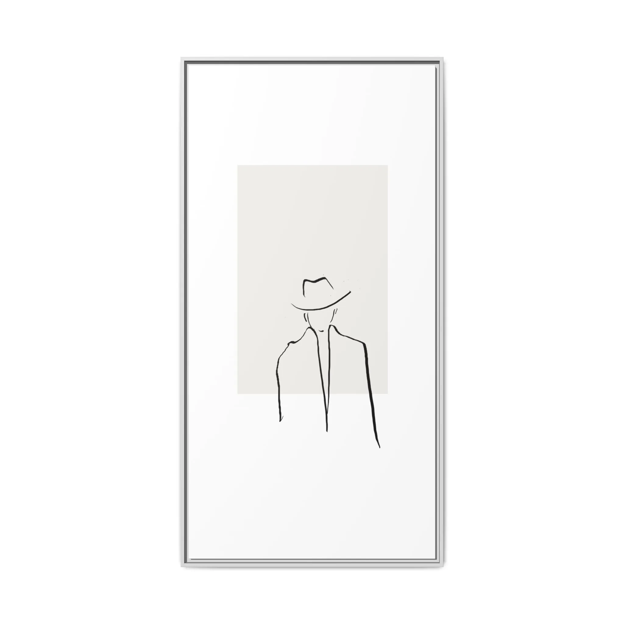 "N4" Sketch Framed Canvas Art – Decor for Modern Spaces