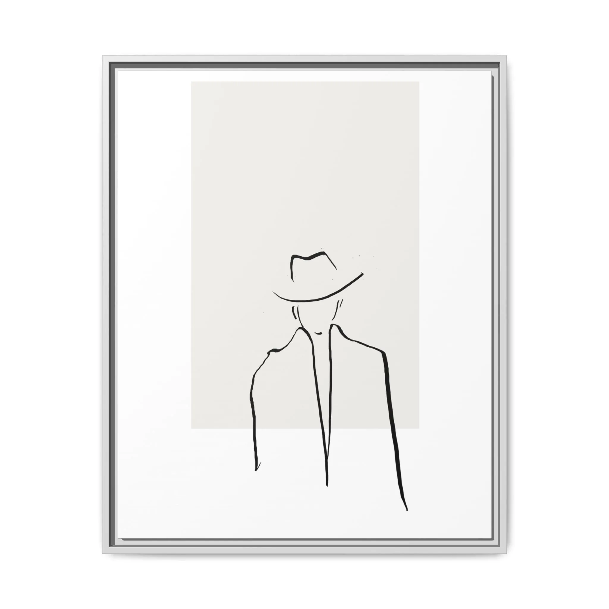 "N4" Sketch Framed Canvas Art – Decor for Modern Spaces