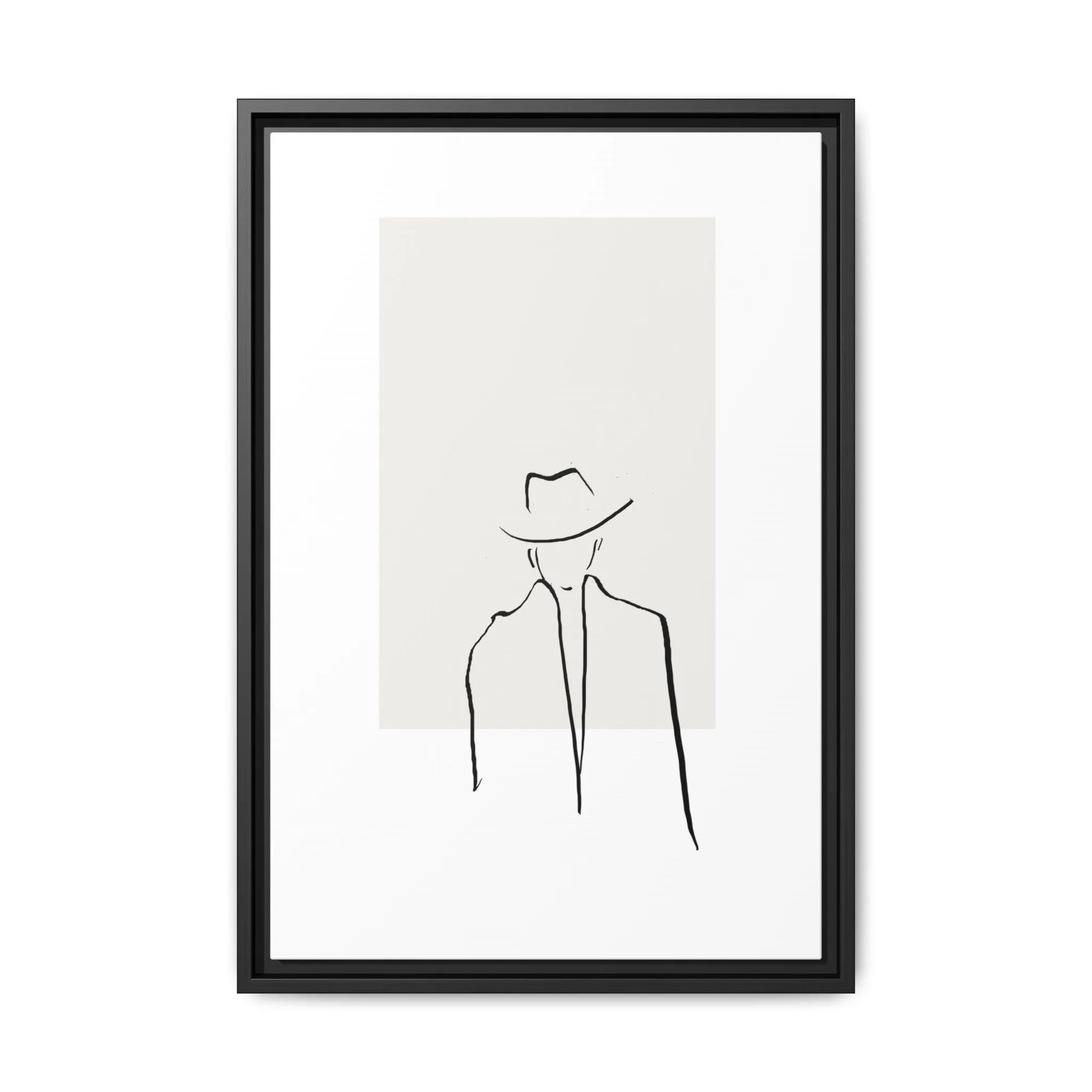 "N4" Sketch Framed Canvas Art – Decor for Modern Spaces