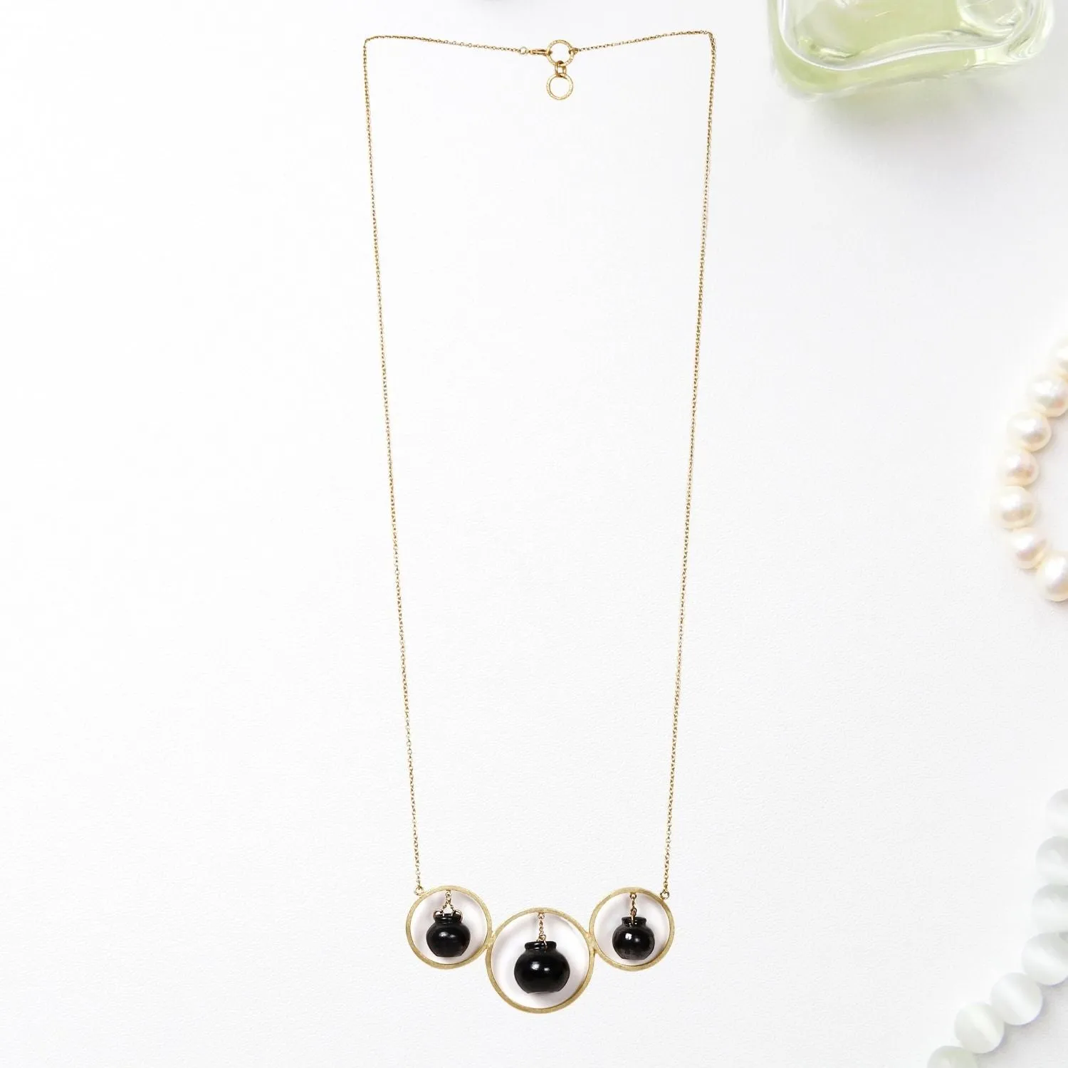 Ring  Necklace | 22kt Gold Plated | Artistic | Unique Handi Design | Hand Crafted