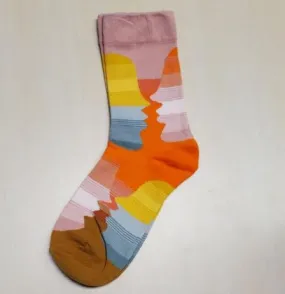 SF1092 Bright Abstract Design Socks