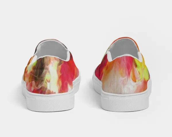Slip-on Sneakers Shoes for Girls. Tie Dye Printed Keds. Canvas Shoes to Dance in. WickedYo