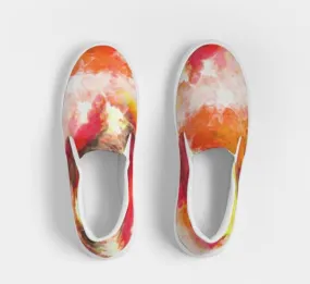 Slip-on Sneakers Shoes for Girls. Tie Dye Printed Keds. Canvas Shoes to Dance in. WickedYo