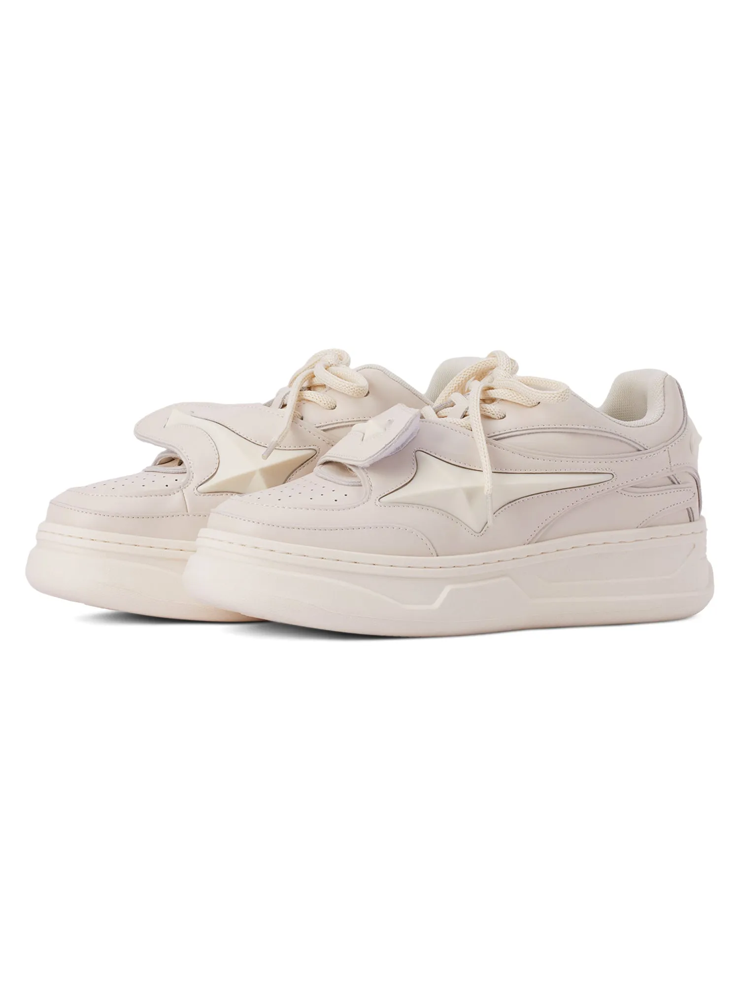 Sneakerhill Couple Design Four Pointed Star Sneakers - 2038