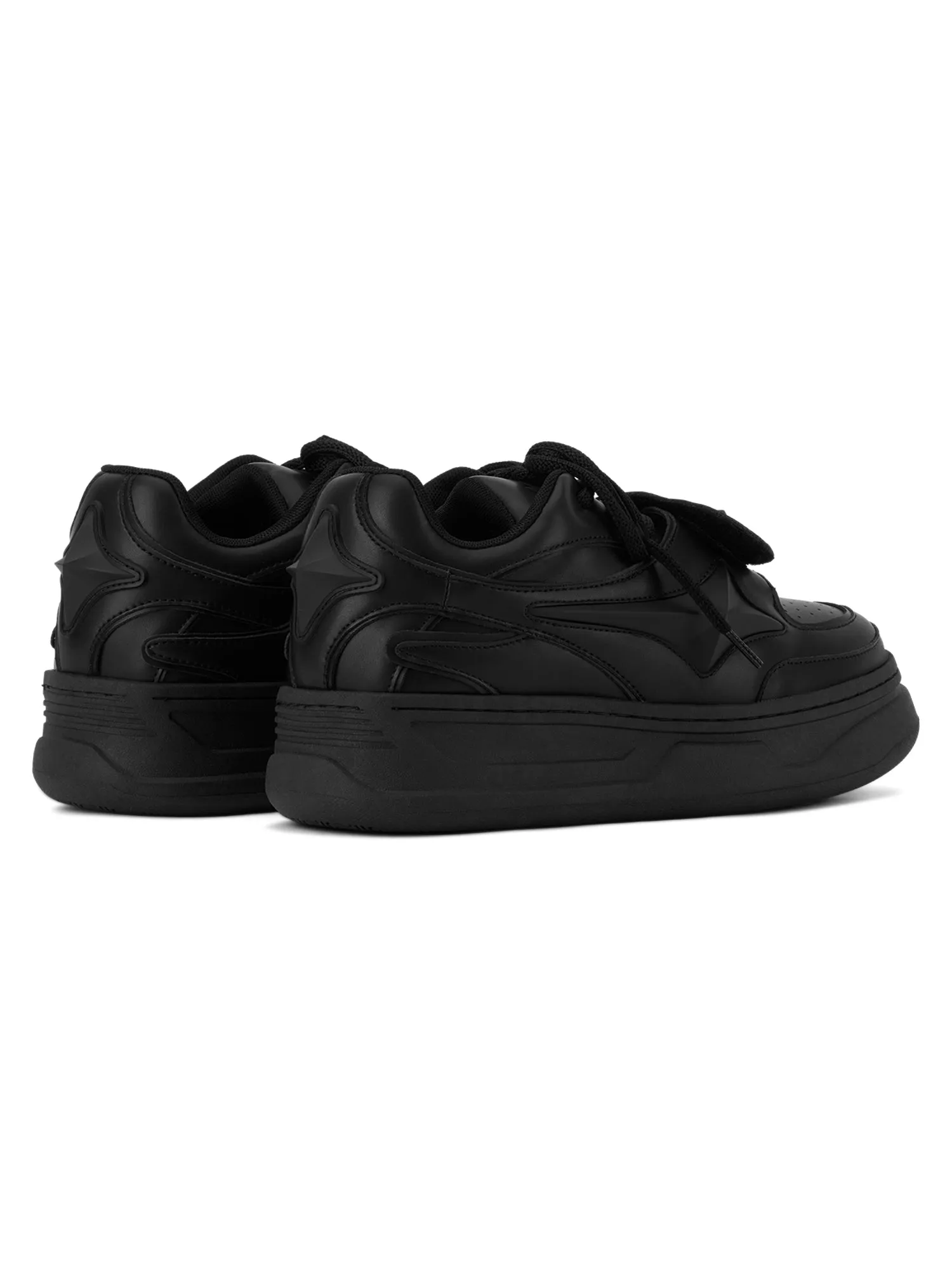 Sneakerhill Couple Design Four Pointed Star Sneakers - 2038