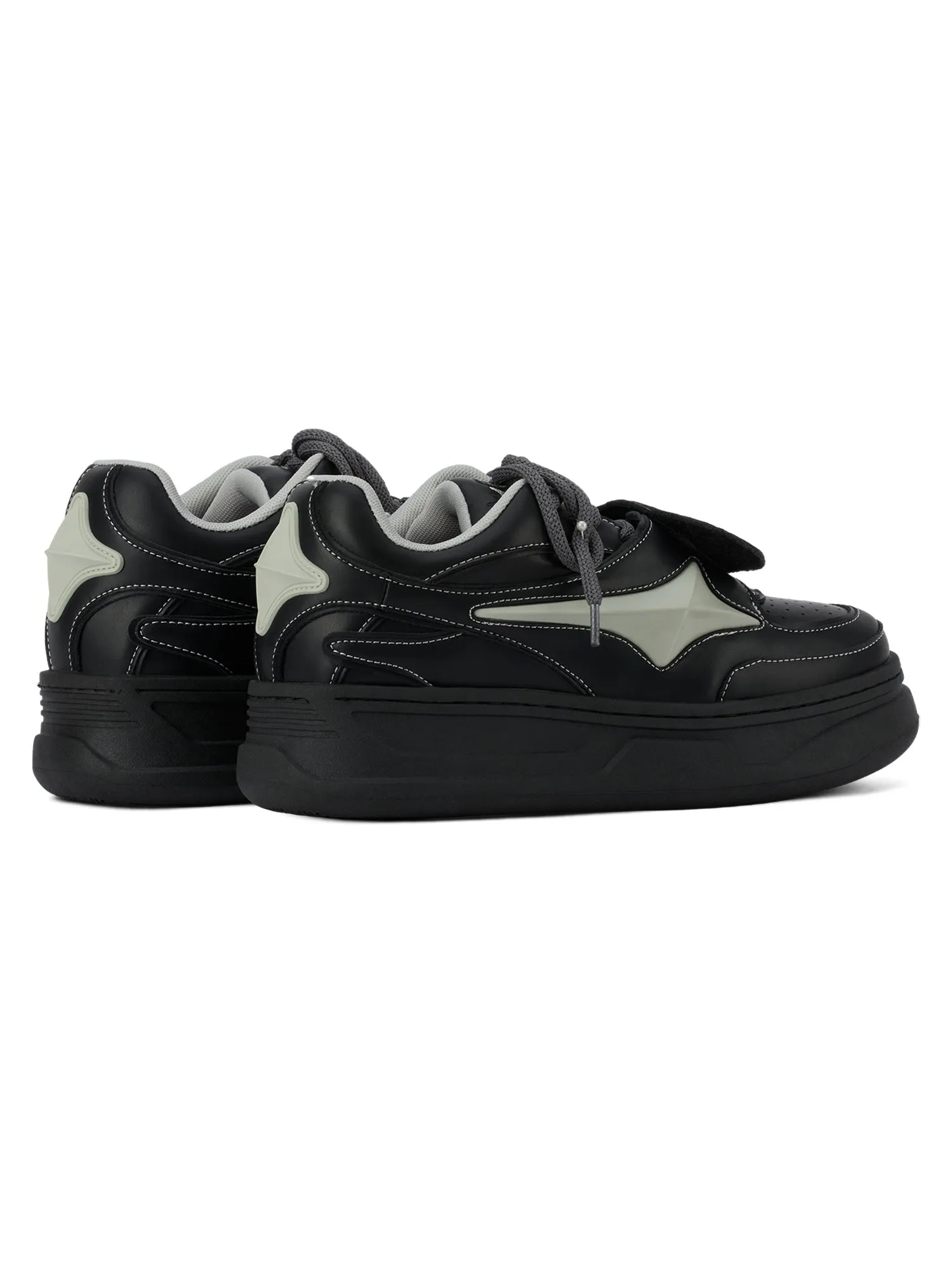 Sneakerhill Couple Design Four Pointed Star Sneakers - 2038