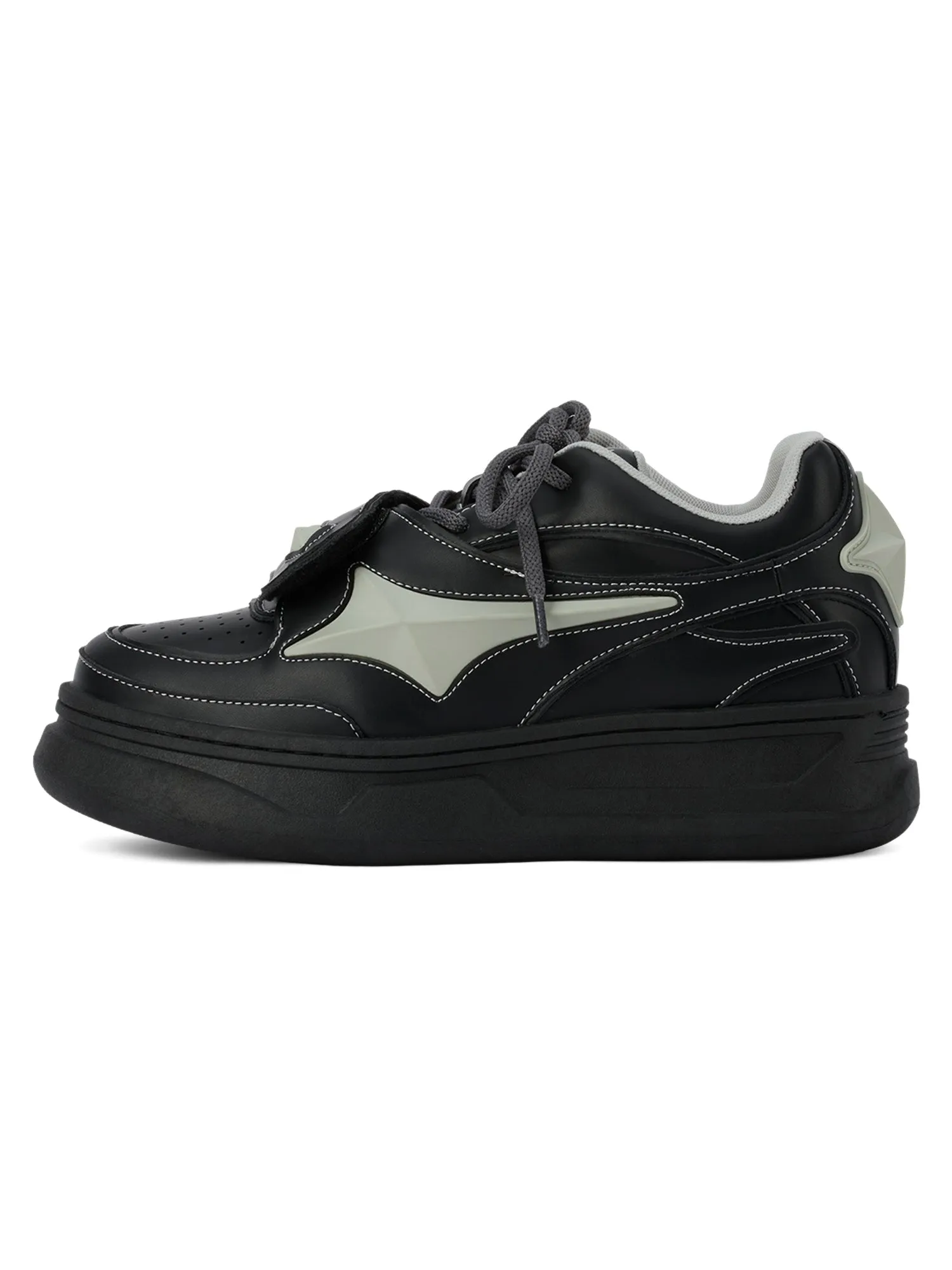 Sneakerhill Couple Design Four Pointed Star Sneakers - 2038