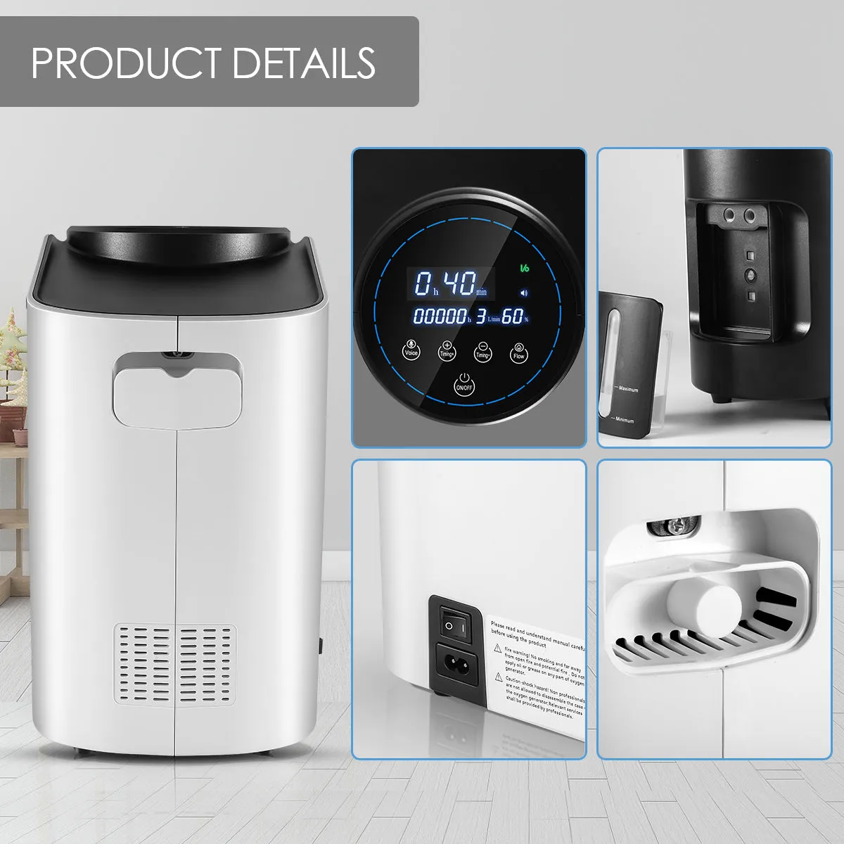 Vandelay Home-Use Oxygen Concentrator (1-7LPM)