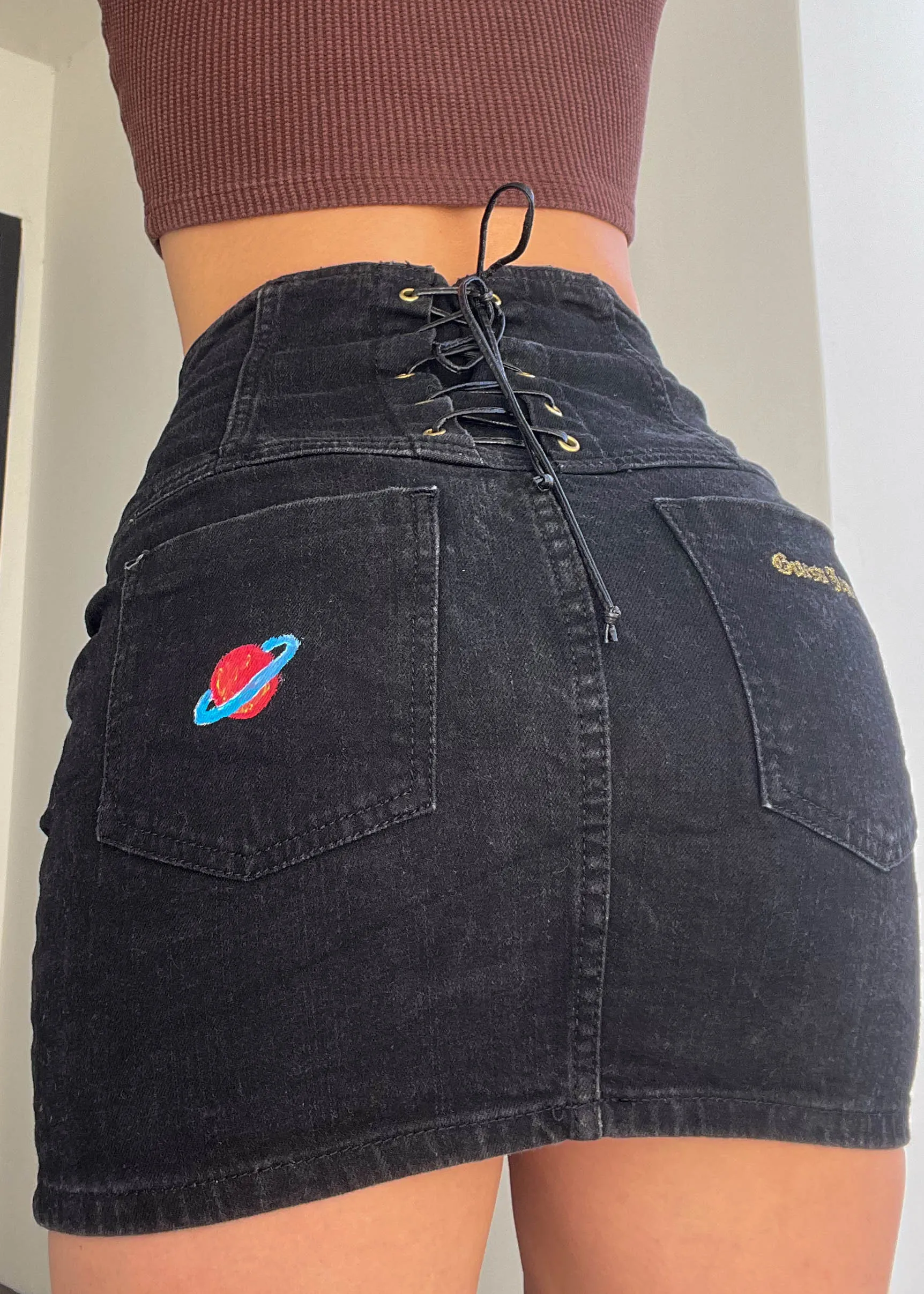 Y2k Galactic Guess Custom Skirt (26")
