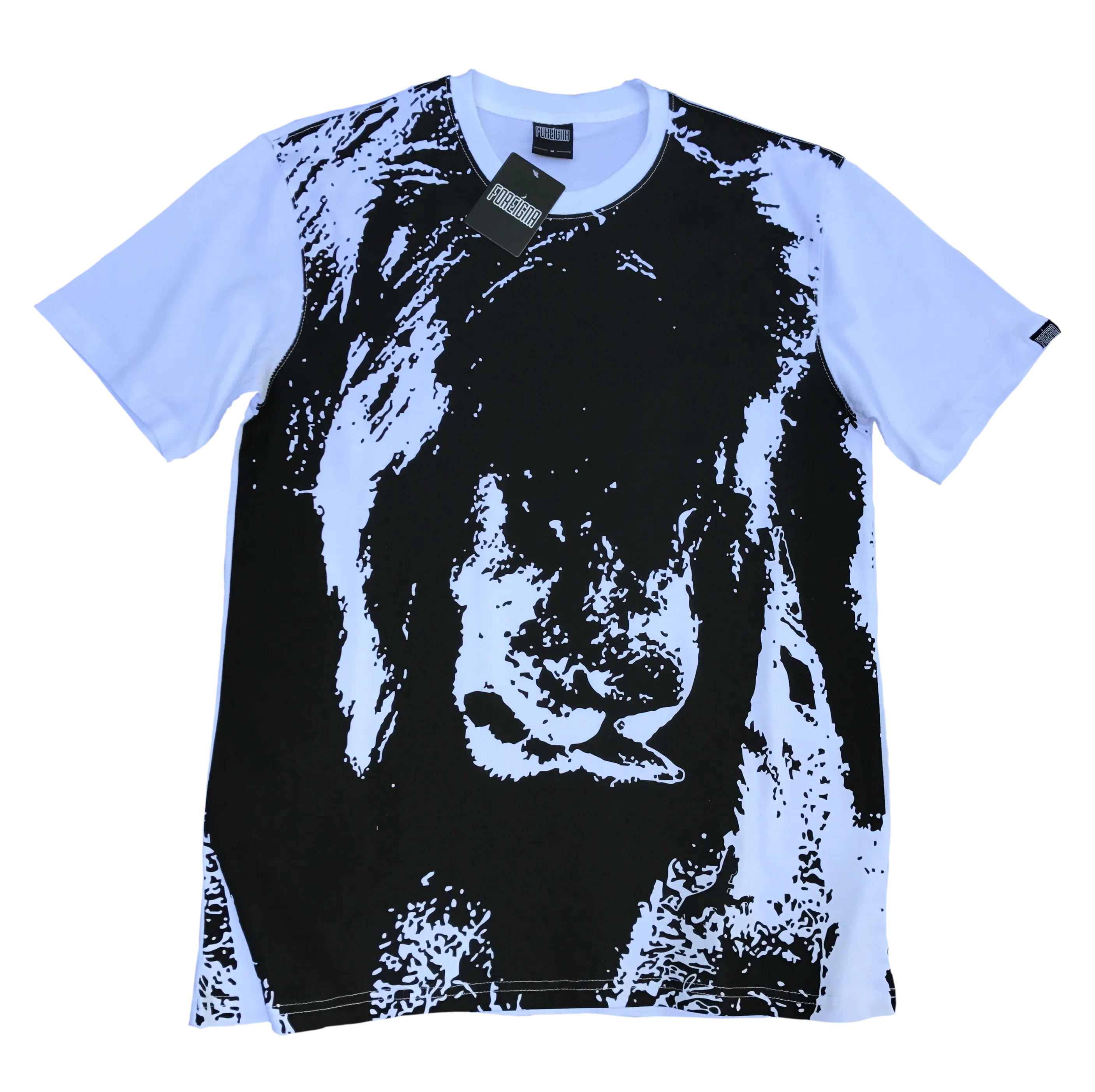 Zim Lion Abstract Tees - White